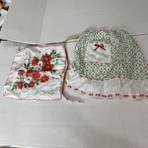 Homemade Womens Apron And Handkerchief
